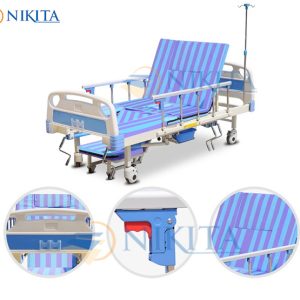 Thông số kĩ thuật của giường y tế 5 tay quay Nikita DCN05