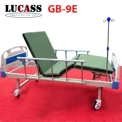 Giường bệnh nhân đa năng giá rẻ 2 tay quay Lucass Gb-9E
