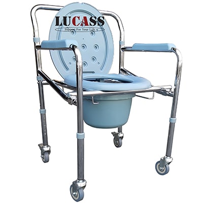 Ghế bô vệ sinh có bánh xe Lucass G696