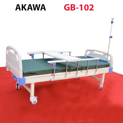 Thông số kĩ thuật của giường bệnh nhân 2 tay quay Akawa GB-102