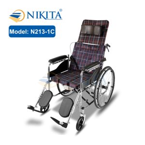 Xe lăn tay ngả giường có bô Nikita N213-1C