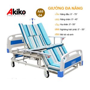 Giường bệnh nhân 4 tay quay Akiko A85-04