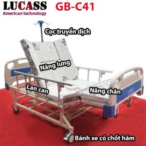 GIường y tế 4 tay quay Lucass GB-C41