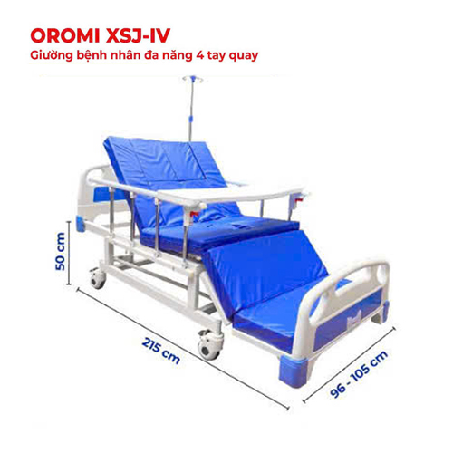Giường bệnh nhân 4 tay quay Oromi XSJ-IV