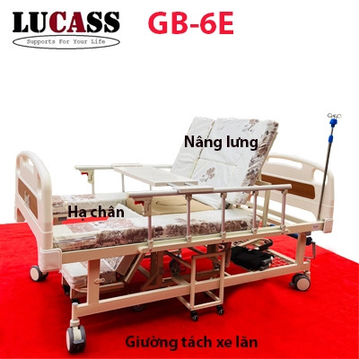 Thông số kĩ thuật của giường bệnh nhân tách xe lăn Lucass GB-6E