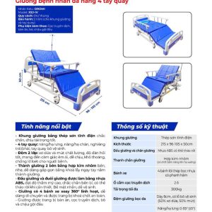 Ưu điểm của giường y tế 4 tay quay Oromi XSJ-IV