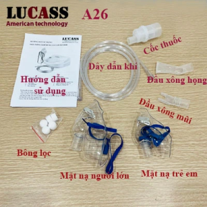 Thông số kĩ thuật của máy xông khí dung Lucass A26