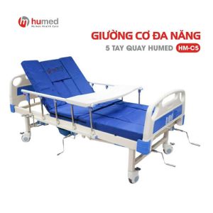 Giường y tế Humed HM-C5 đệm bọc da chống thấm