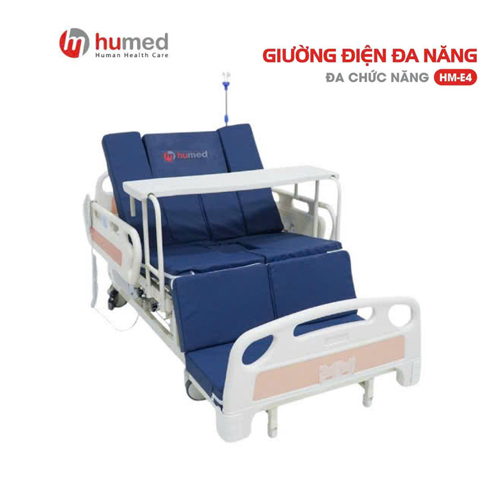 Giường y tế điện Humed HM-E4 đệm bọc da chống thấm