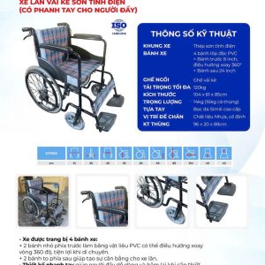 Xe lăn đẩy thường Oromi XL802
